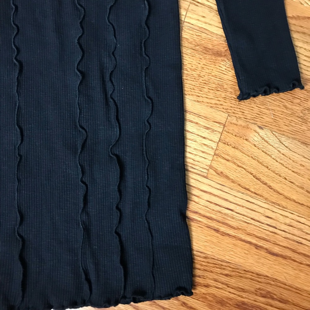 Zara Black Mock-Neck Mini Dress NWT - Picture 2 of 5
